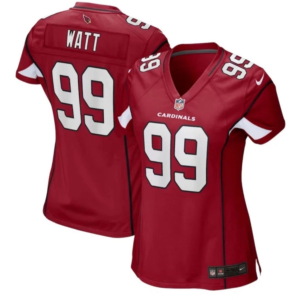 Nike Authentic Arizona Cardinals J.J. Watt #99 NFL Red Jersey Women’s Sz: Small - Picture 2 of 7